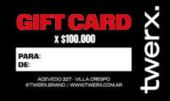 GIFT CARD POR $100.000 - comprar online