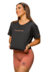 Cropped Amanda Preto Never Give Up Pwrd