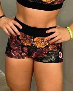 Short Fem Cueca Estampado BS Rosas BS