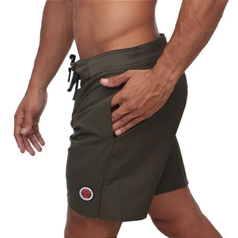 Bermuda Masculina One Color Verde Militar