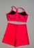 Vestido Conjunto Top + Short Rosa Neon - Crossthings