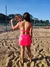 Short Feminino Saia Tela Lateral Rosa - comprar online