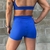 Short Feminino Curto Cintura Alta Bs Azul na internet