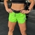 Short Fem Tactel Curto C/ Cos Bs Verde