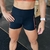 Short Feminino Curto Cintura Alta Bs Preto c/ Laranja