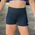 Short Feminino Curto Cintura Alta Deb Bscross Preto com listra azul