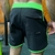 Bermuda Masc Sub Vies Lat Bs Preto Laterais e Barra Verde Neon - comprar online