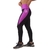 Calça Legging Feminina C/ Recorte Contraste Bs Roxo com Preto - Crossthings