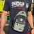 Bag Shoulder Bscross Verde com Preta símbolo caveira redondo