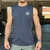 Regata Masculina Machão Preta Simbolo Redondo Vazado Bscross - comprar online
