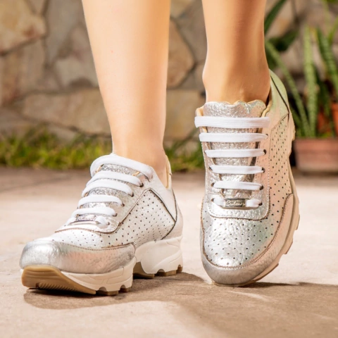 Sneaker Confort 798 Platino