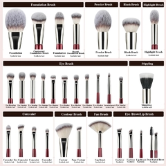 Set Burgundy BEILI 30 piezas profesional - tienda online