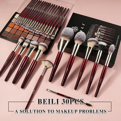 Set Burgundy BEILI 30 piezas profesional