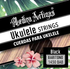 1450B ENCORDADO UKELELE MEDINA ARTIGAS BLACK - Medina Artigas
