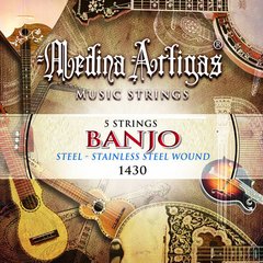 1430 ENCORDADO MEDINA ARTIGAS BANJO PLATEADO 5 CUERDAS - comprar online