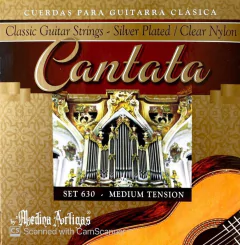 620 ENCORDADO CANTATA PLATEADO GUITARRA CLÁSICA TENSIÓN ALTA - Medina Artigas
