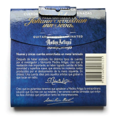 820 ENCORDADO JOHANN SEBASTIAN FLAT GUITARRA CLÁSICA ENTORCHADAS - Medina Artigas