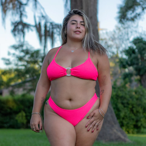 Top pasante - texturado rosa - comprar online