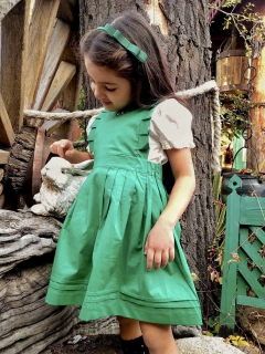 Vestido IDELMA verde •beba• - Donora Kids