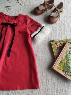 Vestido BERTA •beba• (Ultimo rojo 6 a 12 meses)
