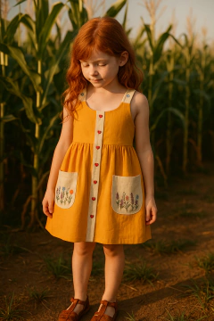 Vestido CALENDULA •niña• - Donora Kids