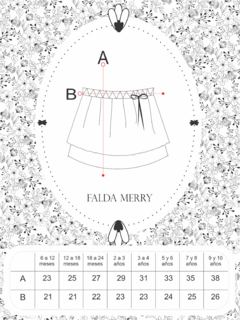 Falda MERRY •niña• - tienda online