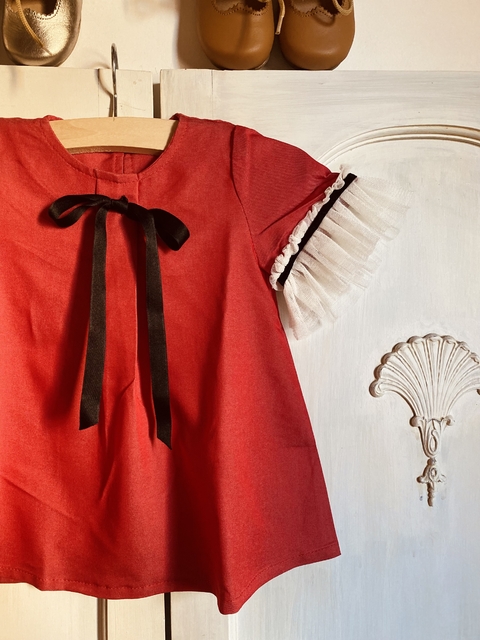 Vestido BERTA •beba• (Ultimo rojo 6 a 12 meses) - buy online