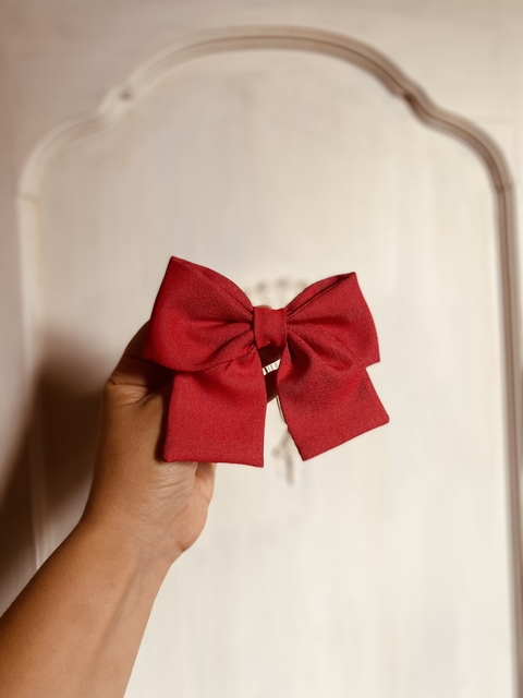 Pinza moño mediano LINDA rojo - comprar online