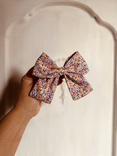 Pinza moño mediano LINDA estampa N°1 - comprar online