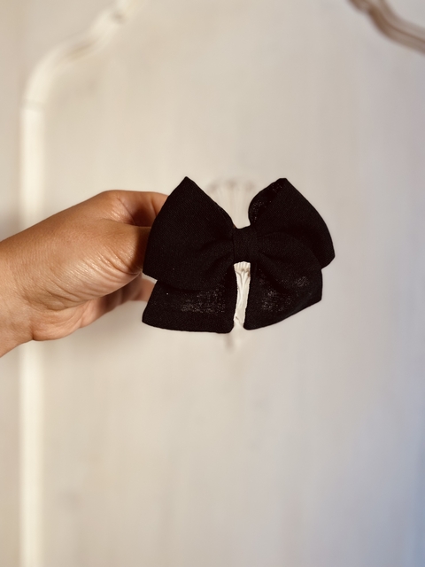 Pinza moño chico LINDA negro - comprar online