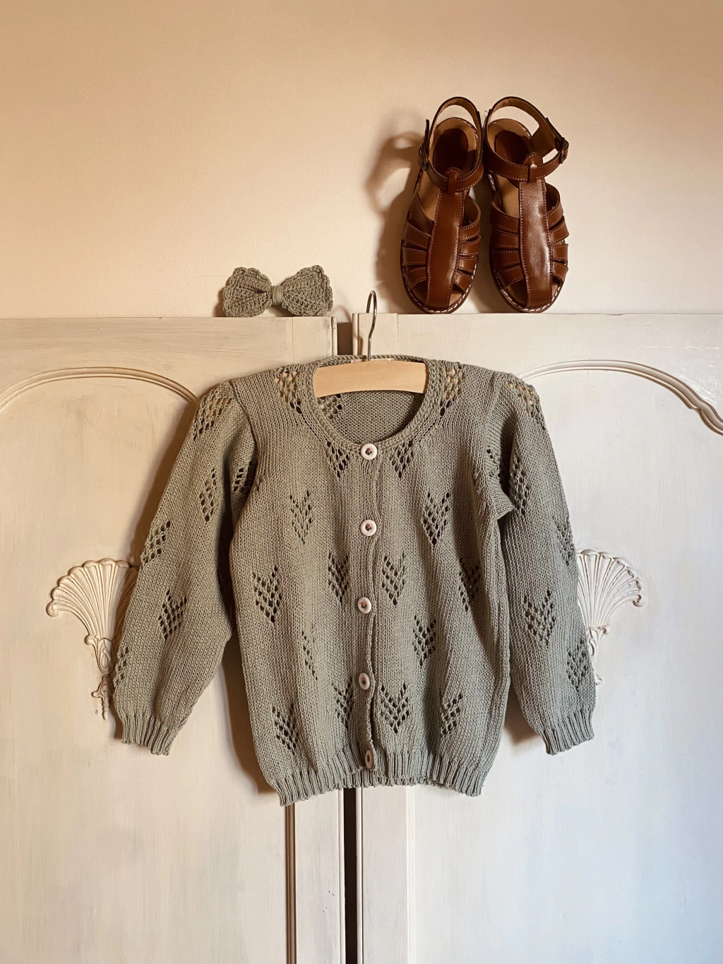 Saco NINA de algodon verde seco •beba•