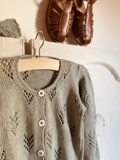 Saco NINA de algodon verde seco •beba• - tienda online