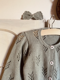 Saco NINA de algodon verde seco •beba• - Donora Kids
