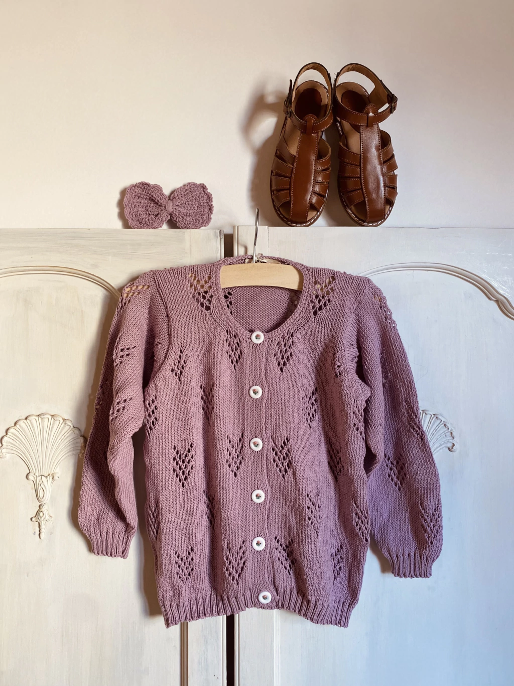 Saco NINA de algodón lila •niña•