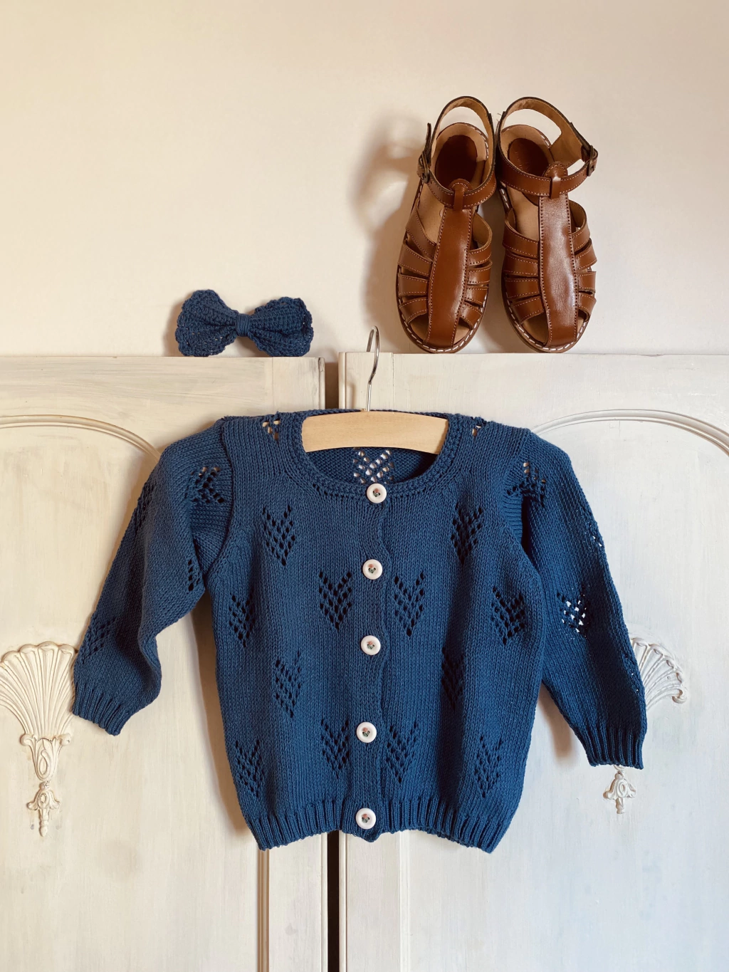 Saco NINA de algodon azul marino •beba•