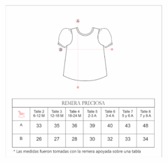 Remera PRECIOSA •beba• - Donora Kids