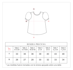 Remera PRECIOSA •beba• - Donora Kids