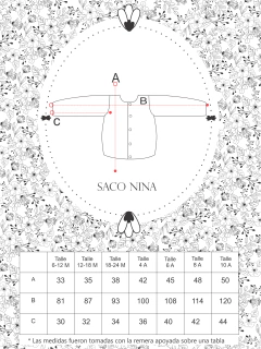 Saco NINA de algodon verde seco •beba•