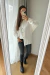 MAXI CAMISA DE LINO M/L BLA