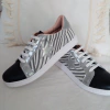Zapatilla Stan Baja Stalla&co Estrella cebra/negro/plata
