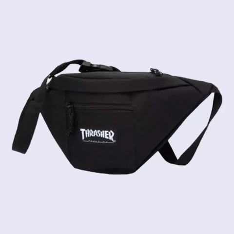 RIÑONERA THRASHER SKATEMAG NEGRO