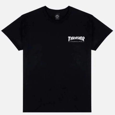 REMERA THRASHER LITTLE NEGRO