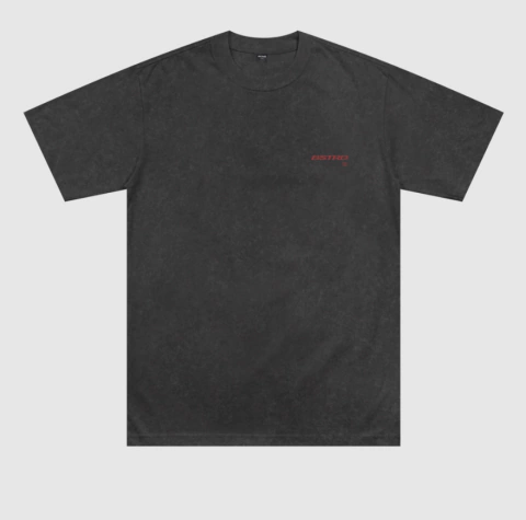 REMERA BASTARD $ECURE NEGRO WASHED BORDO - comprar online