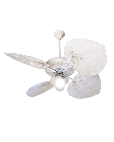 Ventilador Casablanca blanco con luz