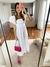 Vestido tricoline longuete babado manga - loja online