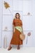 Conjunto moletinho tee canoa saia midi evase - comprar online