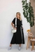 Conjunto viscolycra saia midi evaze tee 2 listras