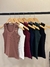 Regata canelada decote u básica - Yellow Lily Store