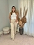 Calça brim cargo natural - comprar online