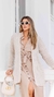 Cardigan tricot alongado sequinho - comprar online